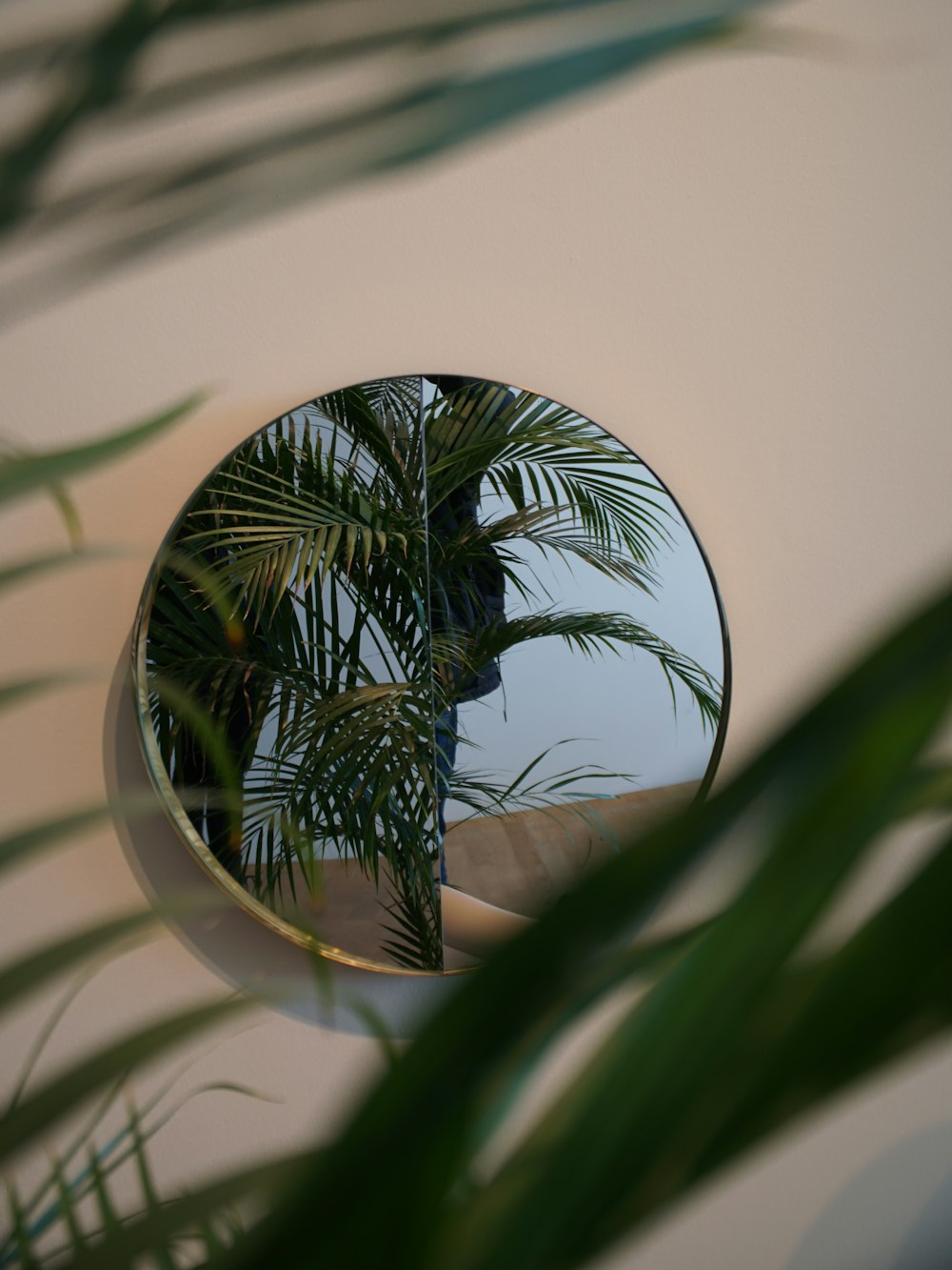 Photo: Noah Windler · Unsplash Round backlit mirror glowing warm as steam clears from the glass